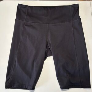 All in Motion Black Athletic High-rise Biker Shorts Size Large